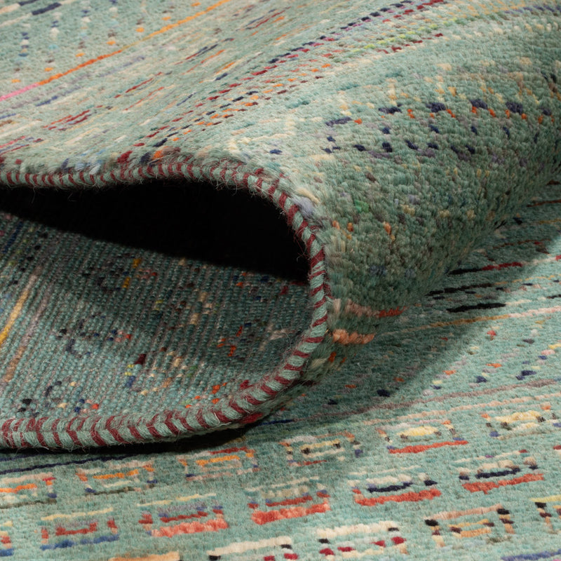 Tapis design - 240 x 201 cm - bleu pétrole