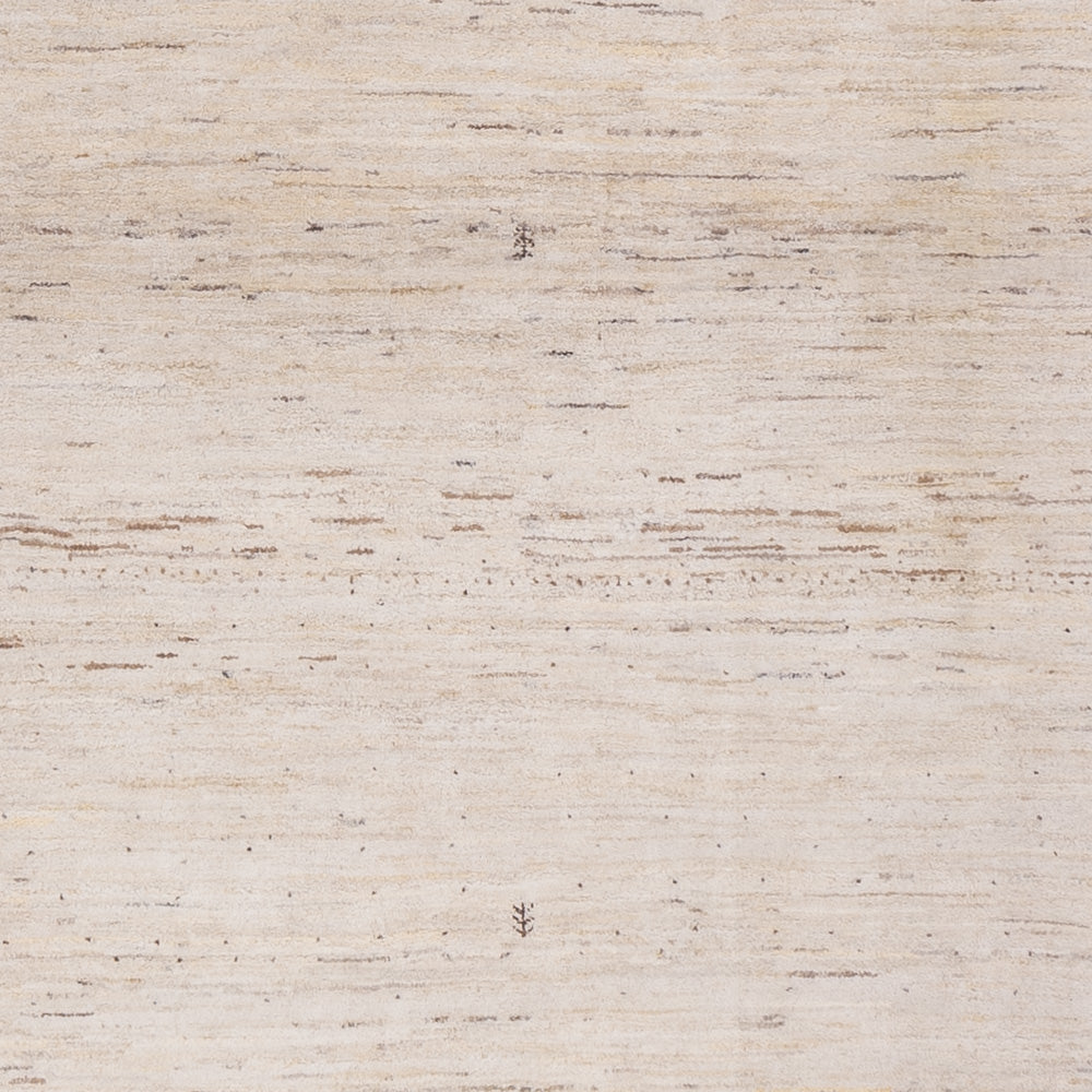 Tapis Gabbeh - Loribaft Indus carré  - 246 x 249 cm - beige clair