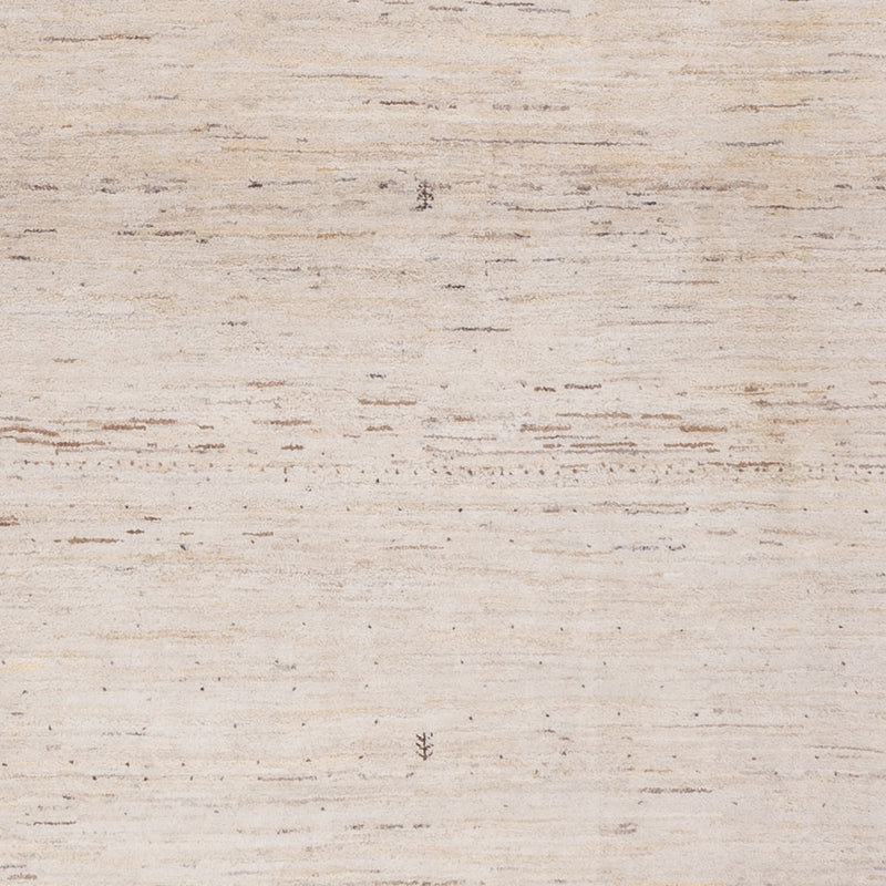 Tapis Gabbeh - Loribaft Indus carré  - 246 x 249 cm - beige clair