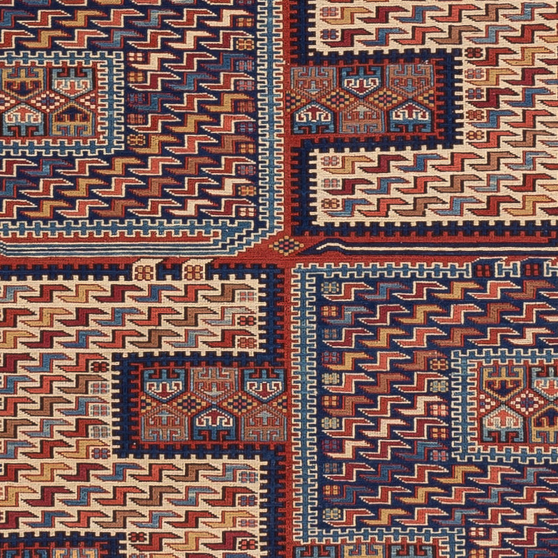 Tapis Kelim - Oriental - Soumak - 212 x 170 cm - multicolore