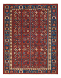 Tapis Kelim - Oriental - Soumak - 228 x 175 cm - rouille