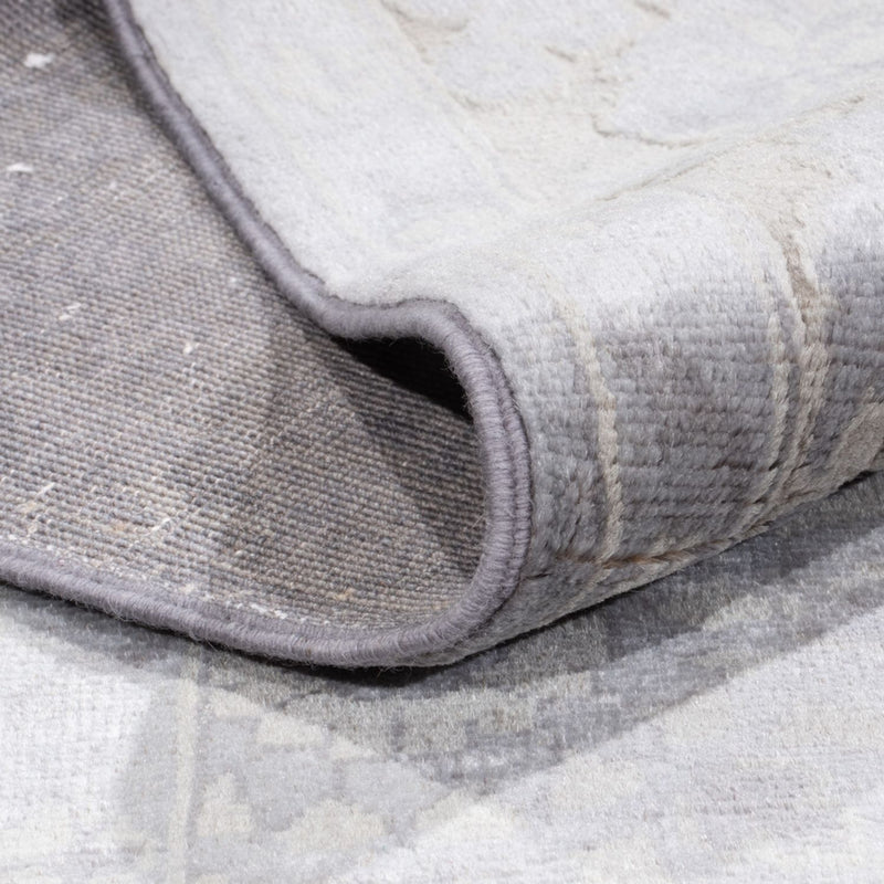 Tapis design - 295 x 246 cm - argent
