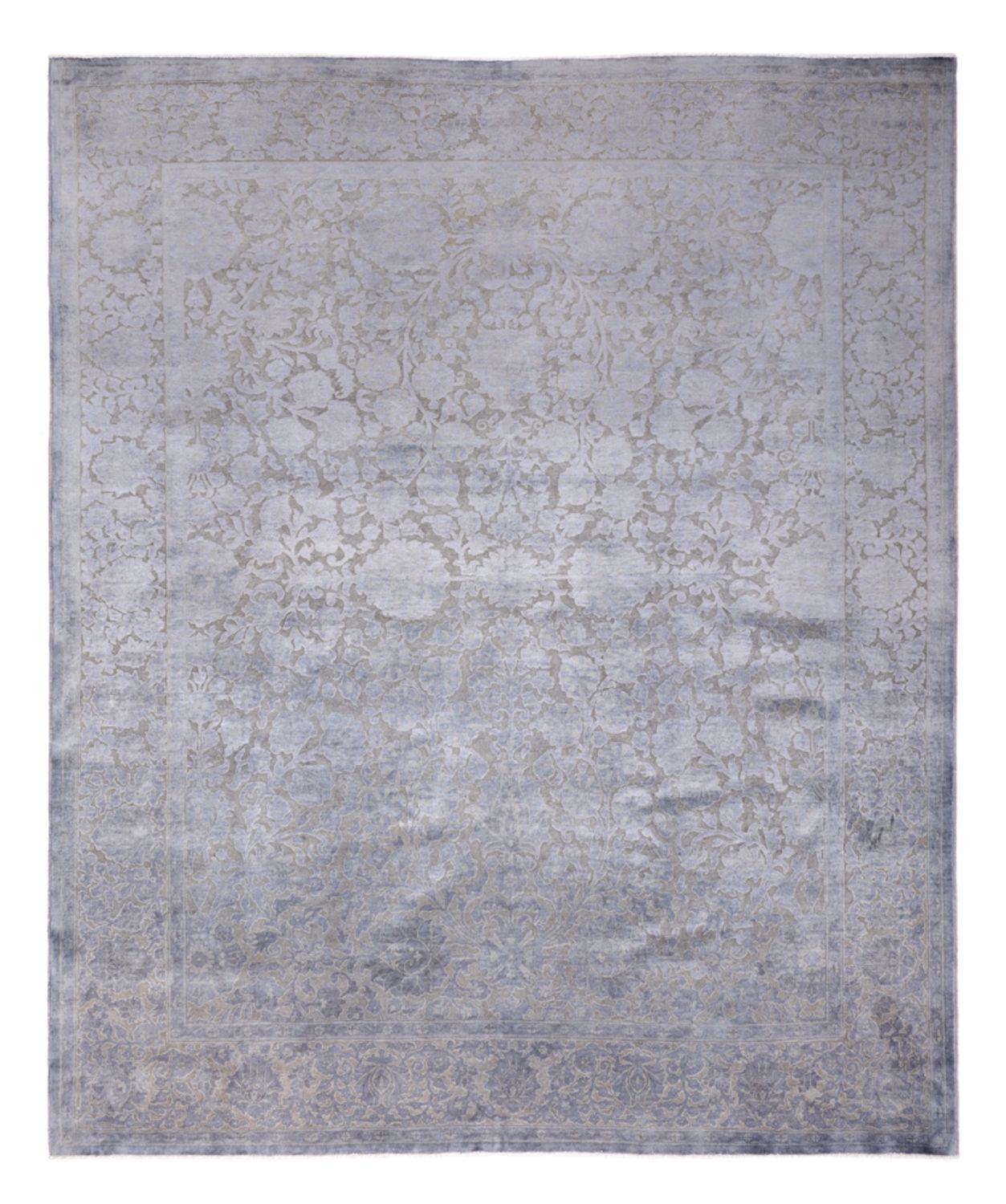 Tapis design - 294 x 246 cm - argent