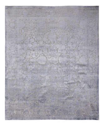 Tapis design - 294 x 246 cm - argent