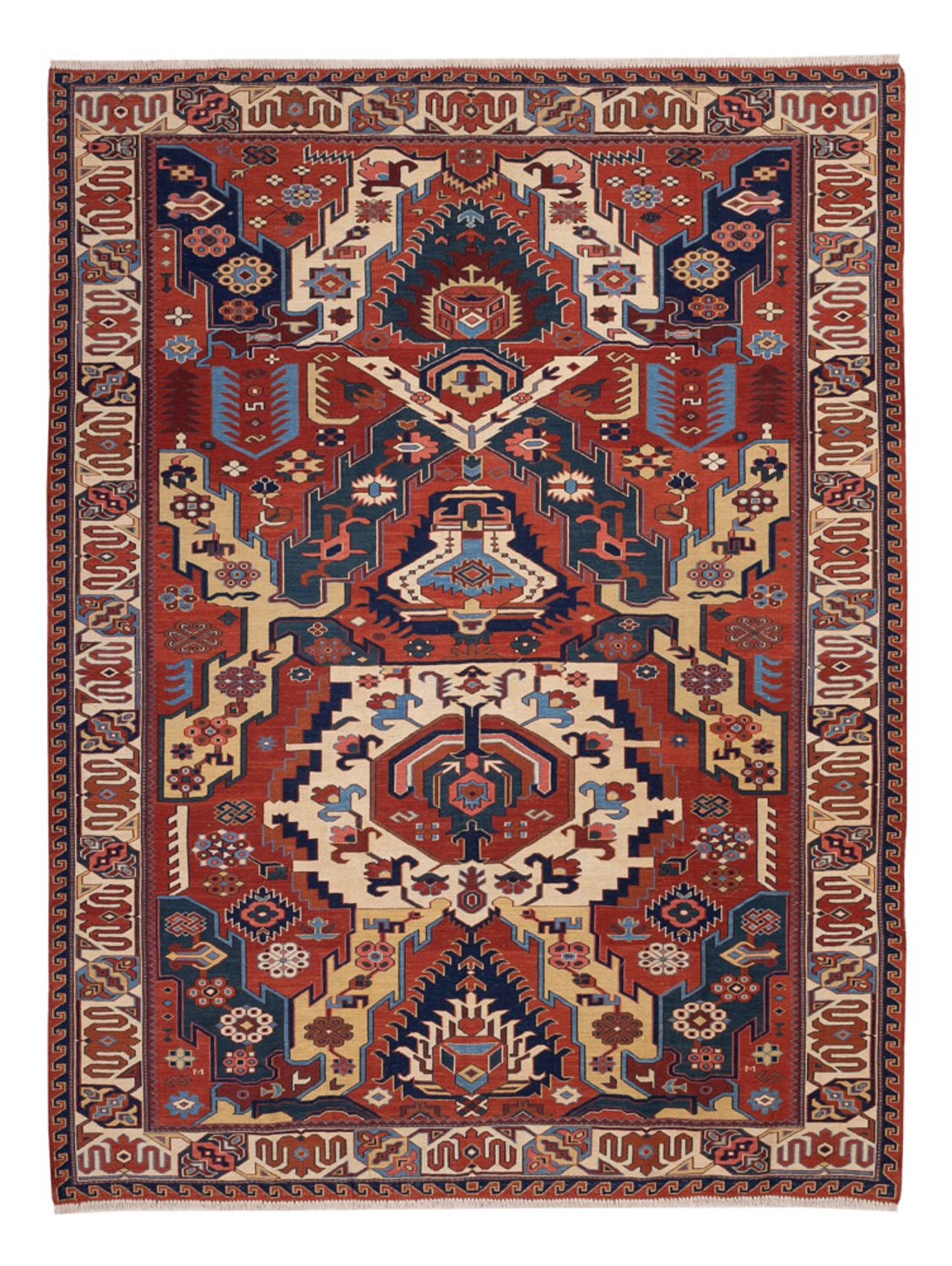 Tapis Kelim - Oriental - Soumak - 256 x 194 cm - multicolore