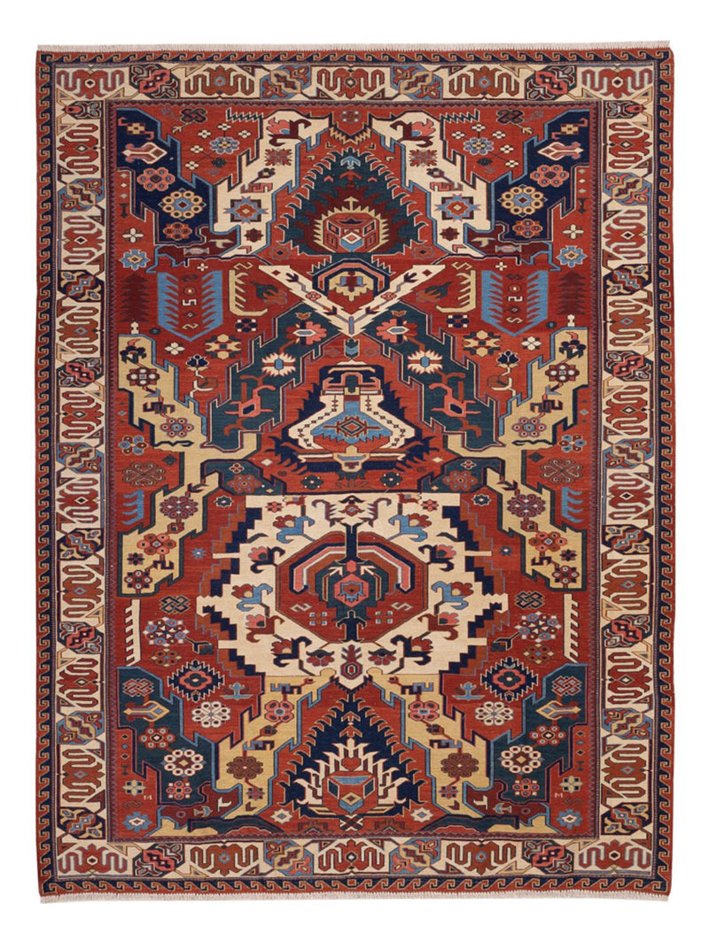 Tapis Kelim - Oriental - Soumak - 256 x 194 cm - multicolore