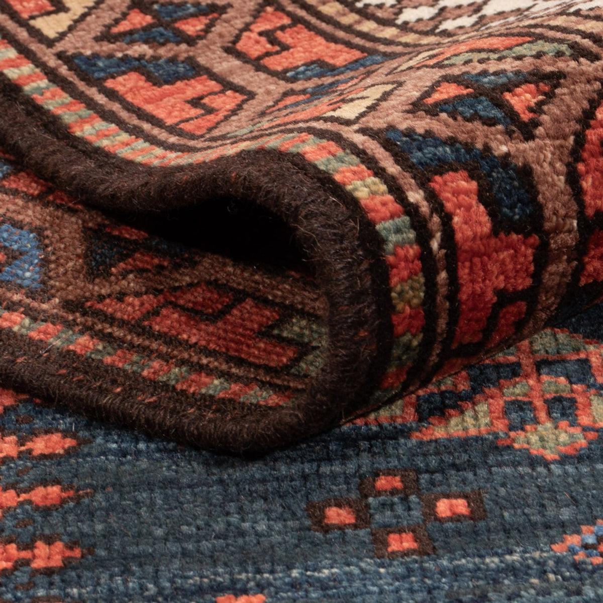 Tapis Ziegler - Kazak - 283 x 184 cm - bleu foncé