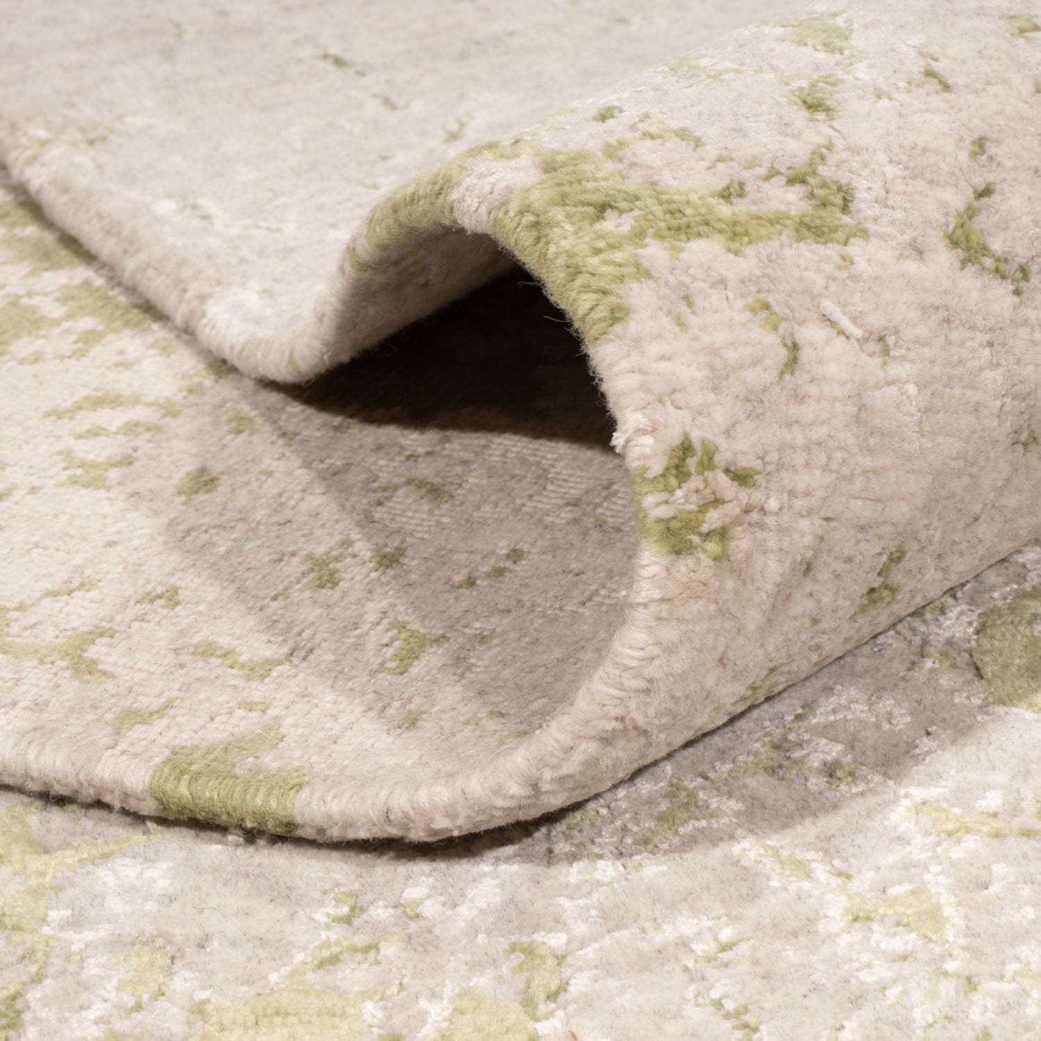 Tapis design - 302 x 250 cm - vert clair