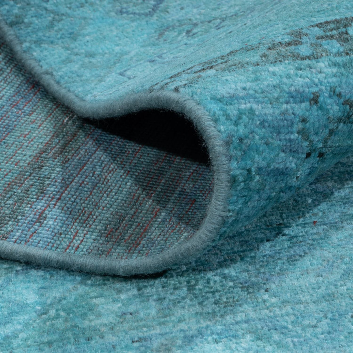 Tapis design - 294 x 248 cm - turquoise