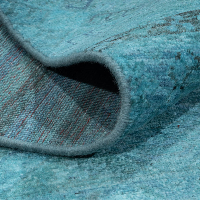 Tapis design - 294 x 248 cm - turquoise