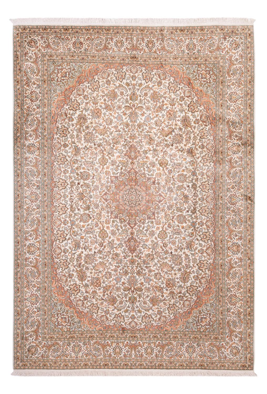 Tapis en soie - Soie du Cachemire - 314 x 219 cm - beige