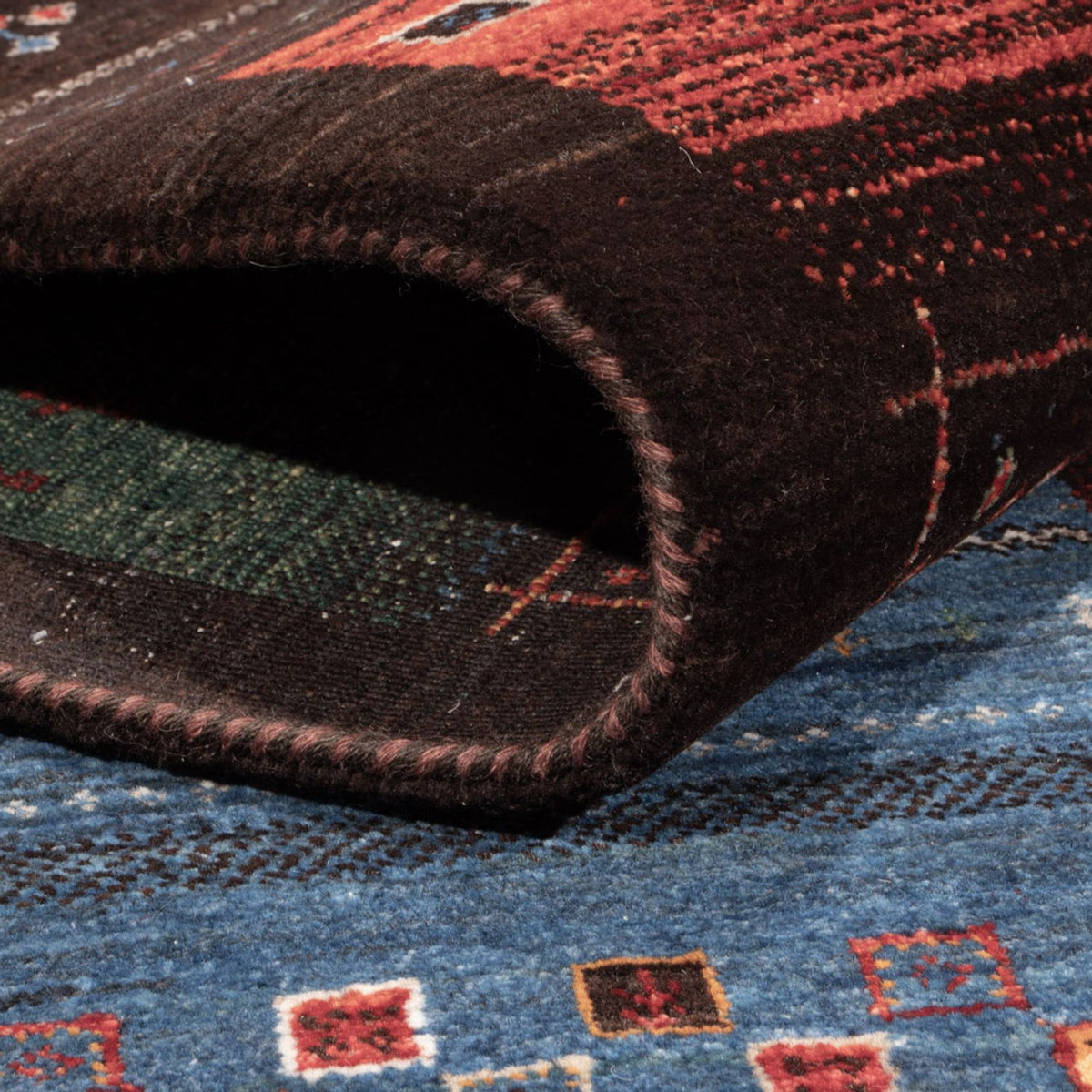 Tapis Gabbeh - Loribaft Indus - 304 x 257 cm - multicolore