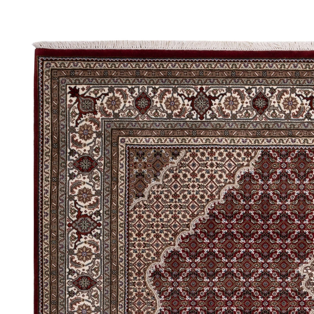 Tapis oriental - Tabriz - 256 x 205 cm - beige foncé