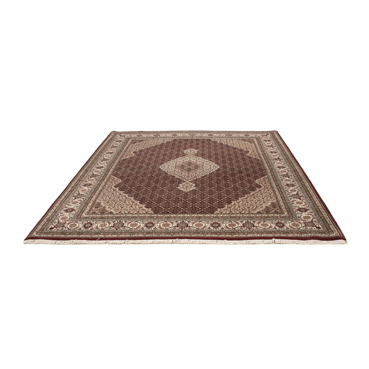 Tapis oriental - Tabriz - 256 x 205 cm - beige foncé