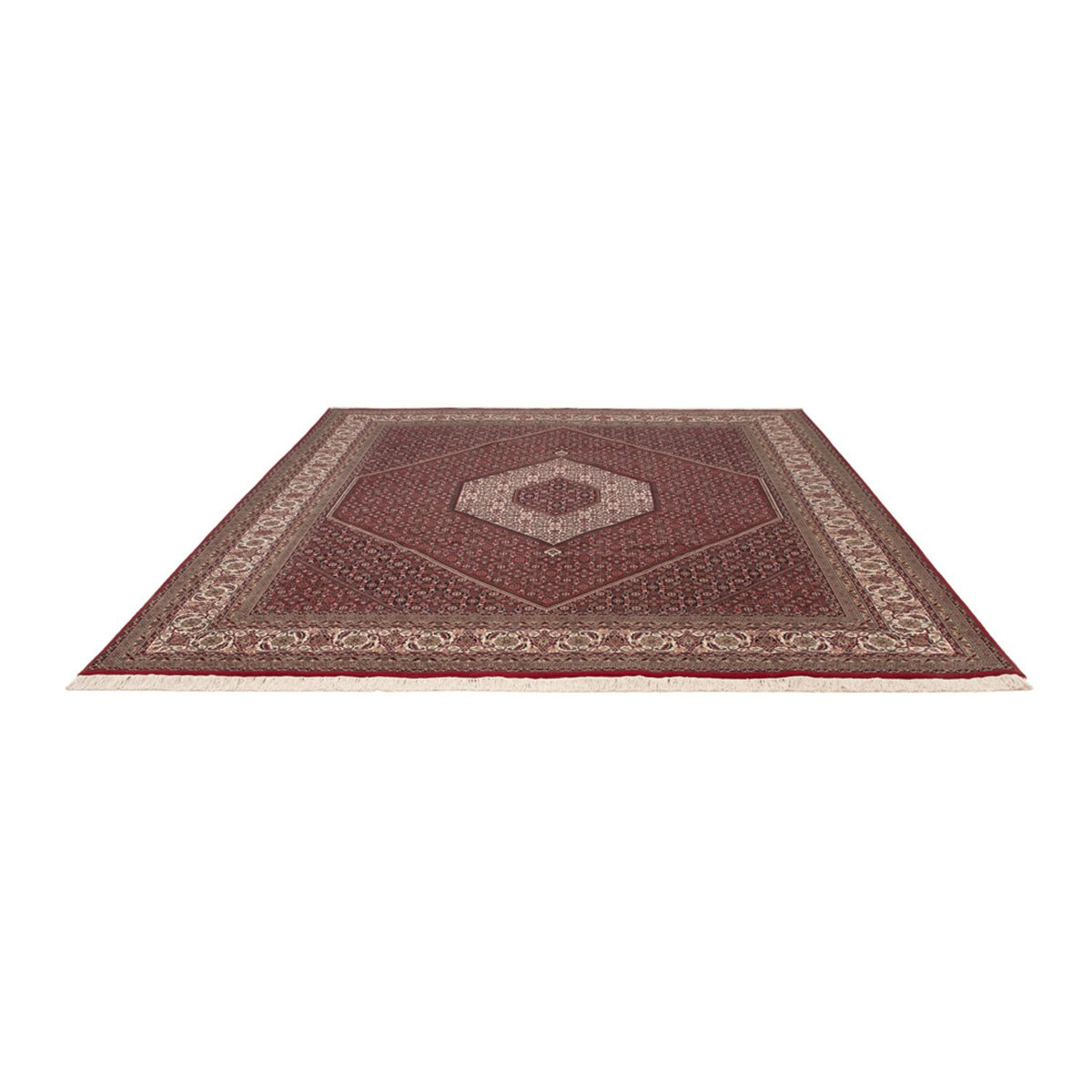 Tapis oriental - Bidjar - Indus - 304 x 251 cm - rouge foncé