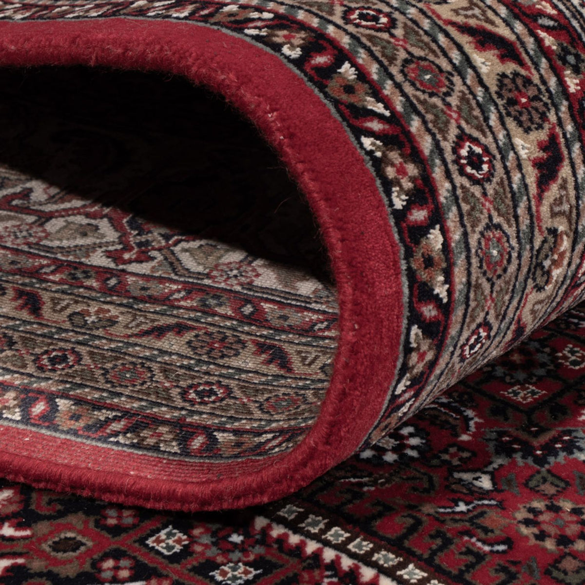 Tapis oriental - Bidjar - Indus - 300 x 247 cm - rouge foncé