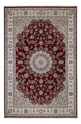 Tapis oriental - Nain - Indus - 303 x 200 cm - rouge foncé