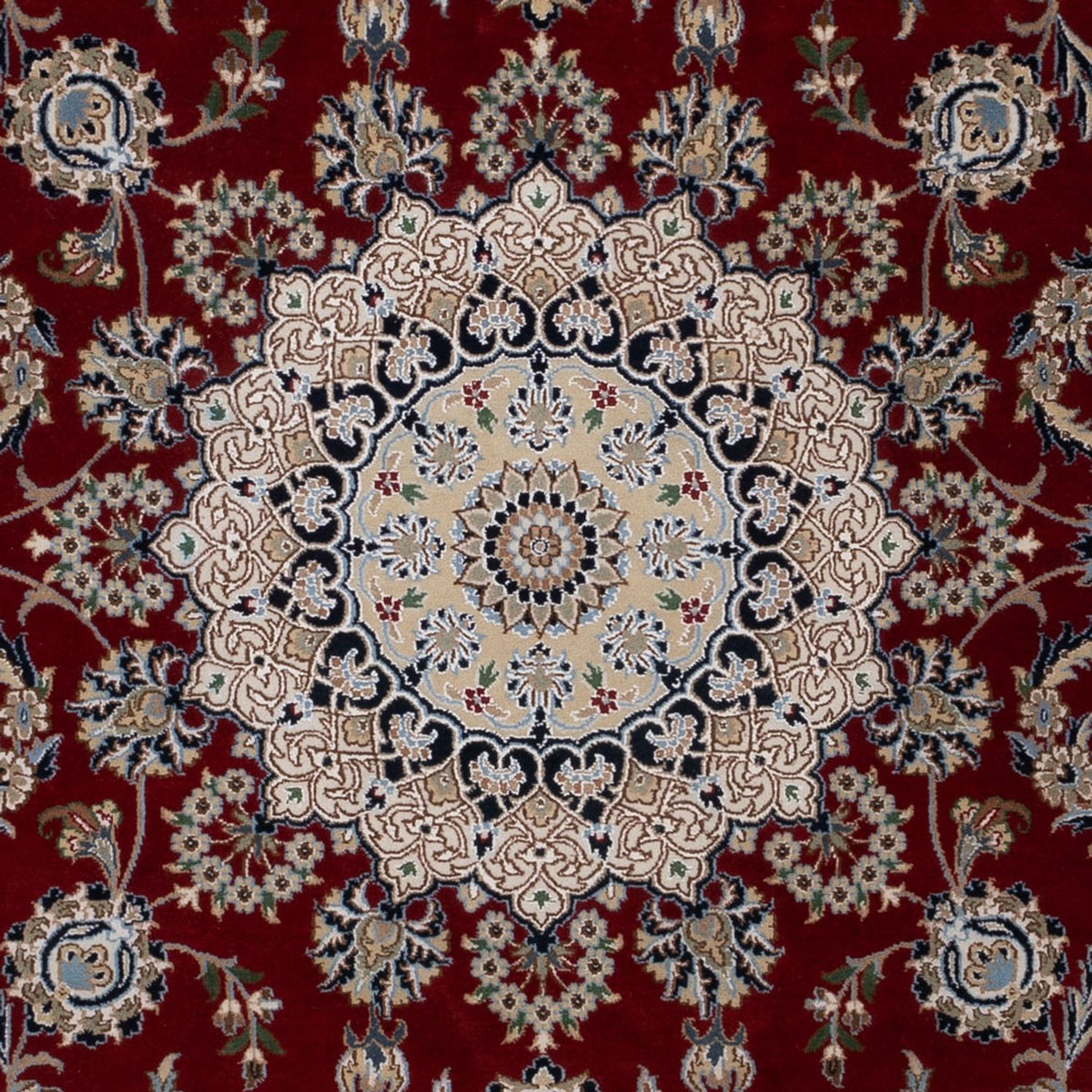 Tapis oriental - Nain - Indus - 303 x 200 cm - rouge foncé