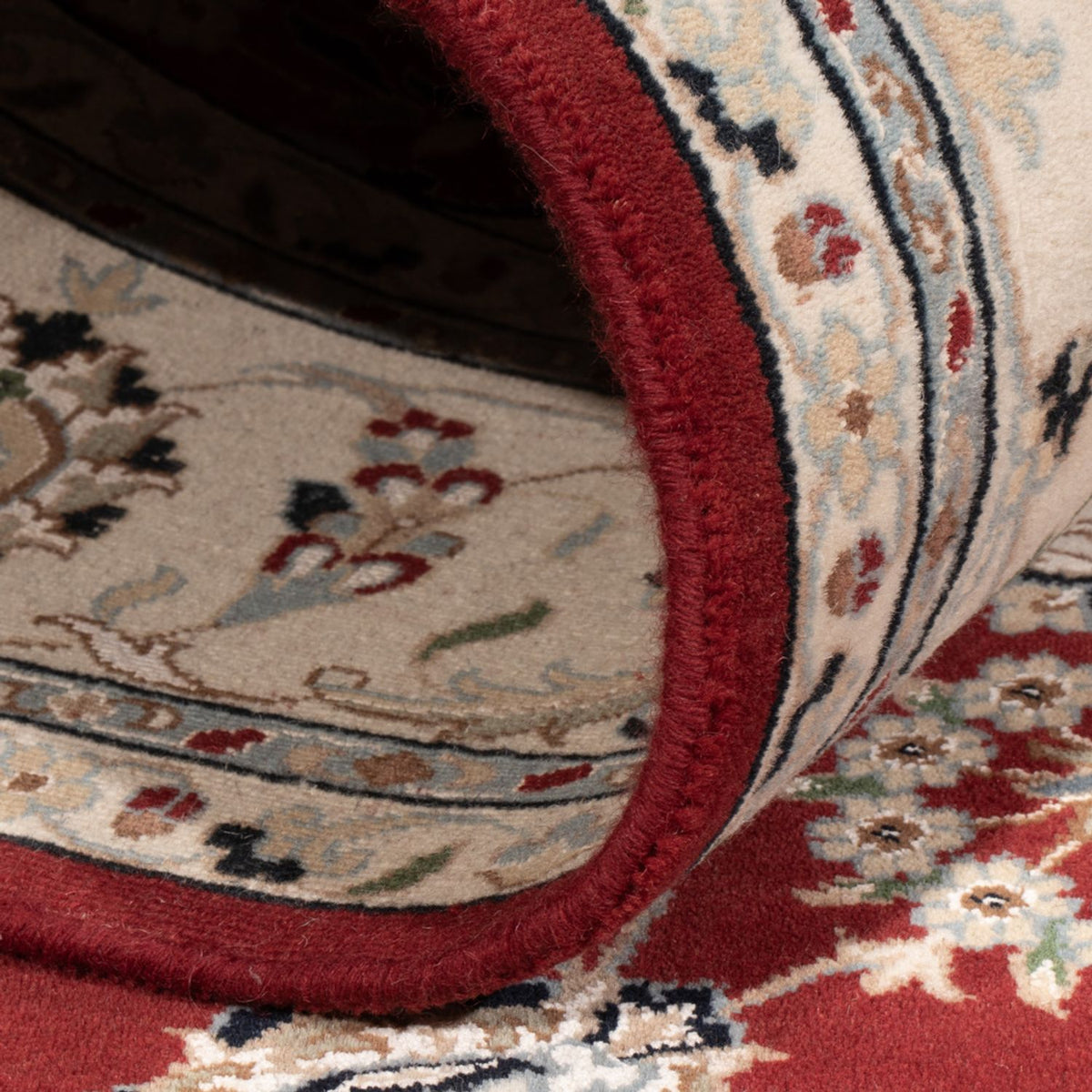 Tapis oriental - Nain - Indus - 303 x 200 cm - rouge foncé