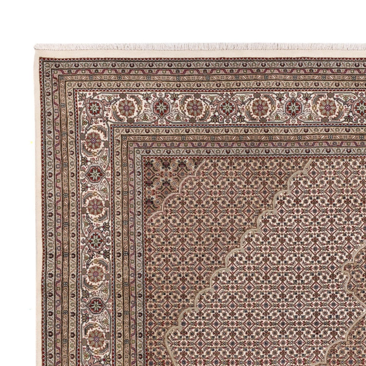Tapis oriental - Tabriz - 304 x 249 cm - beige foncé