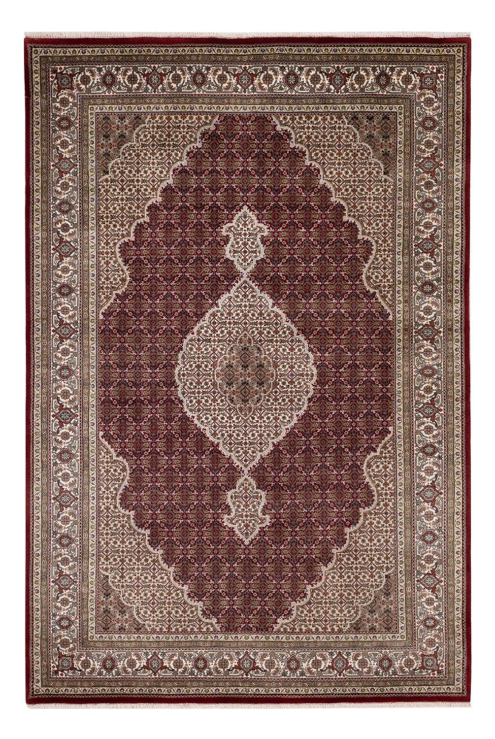 Tapis oriental - Tabriz - 275 x 185 cm - beige foncé