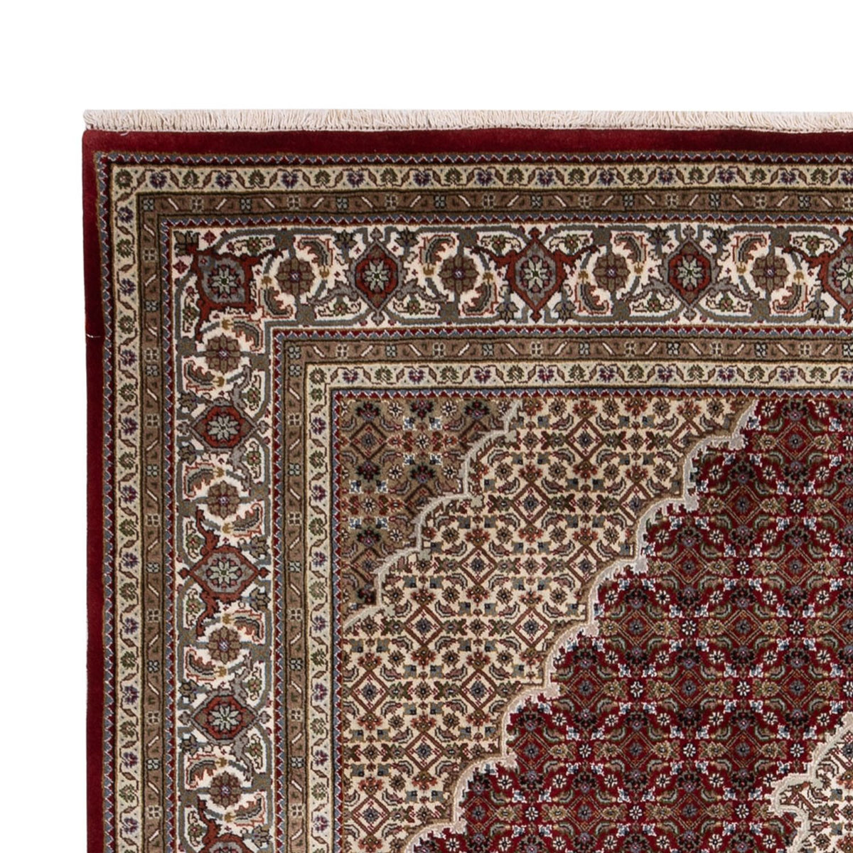 Tapis oriental - Tabriz - 275 x 185 cm - beige foncé