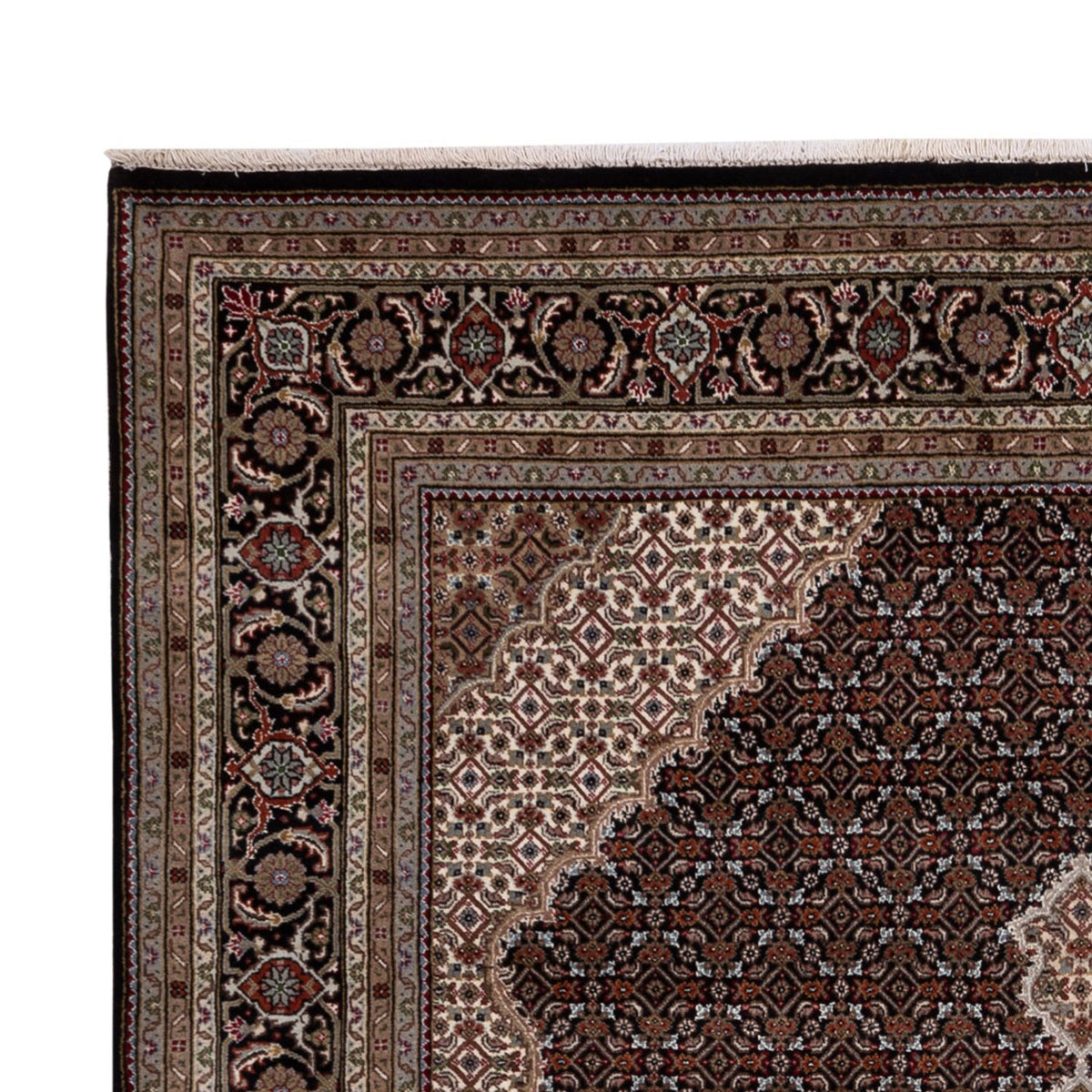 Tapis oriental - Tabriz - 259 x 203 cm - beige foncé