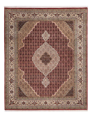 Tapis oriental - Tabriz - 255 x 198 cm - beige foncé