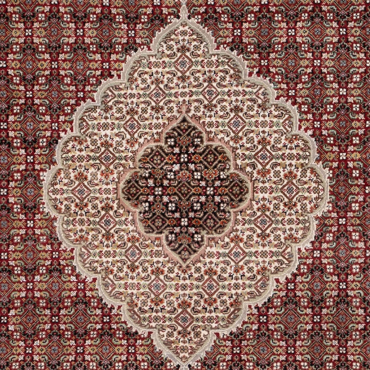 Tapis oriental - Tabriz - 255 x 198 cm - beige foncé