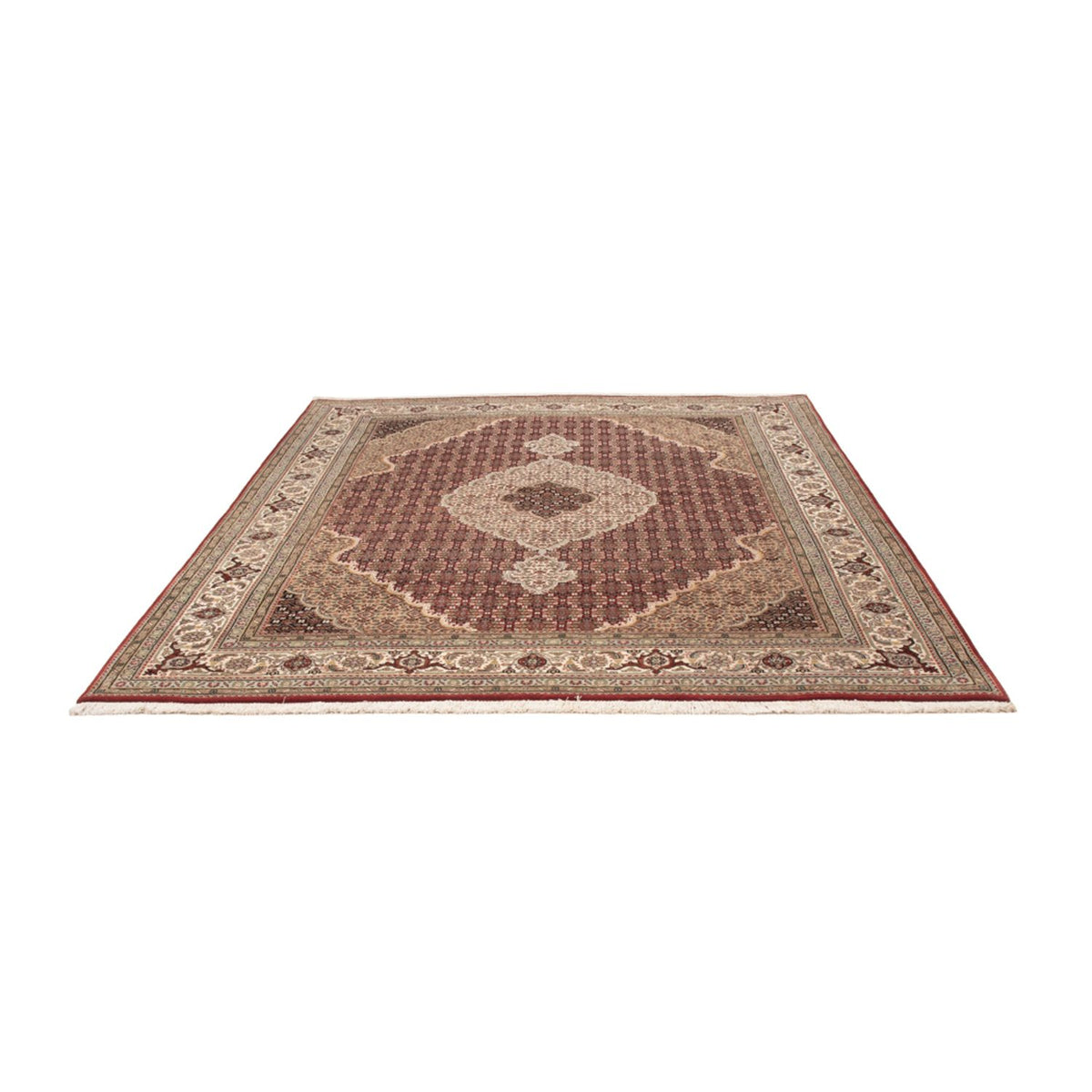 Tapis oriental - Tabriz - 255 x 198 cm - beige foncé