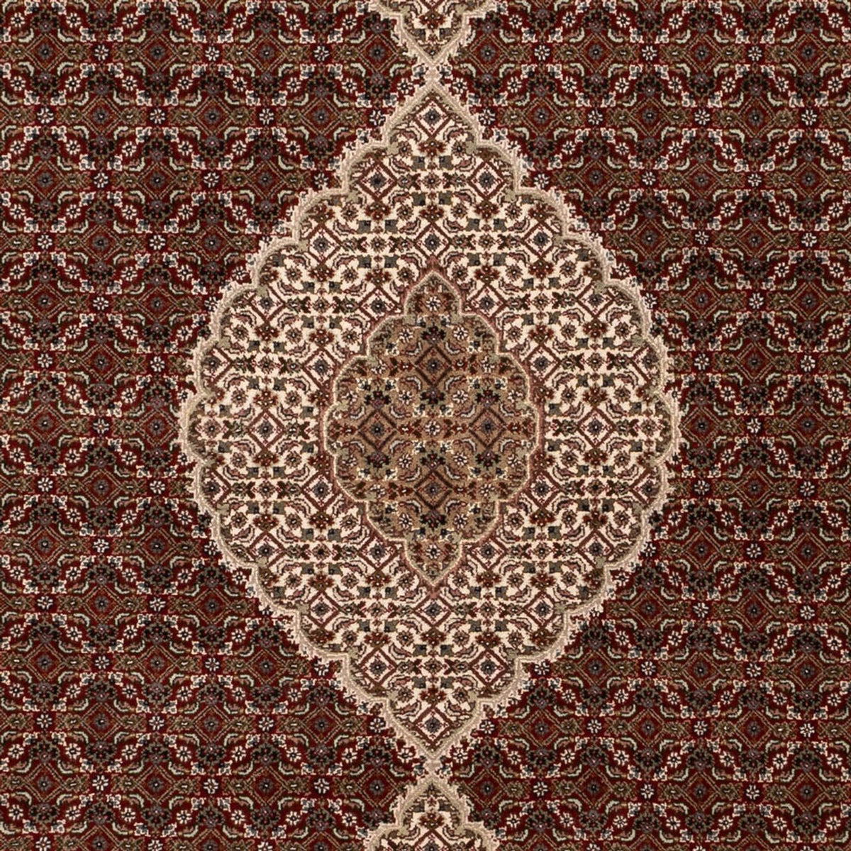 Tapis oriental - Tabriz - 300 x 197 cm - beige foncé