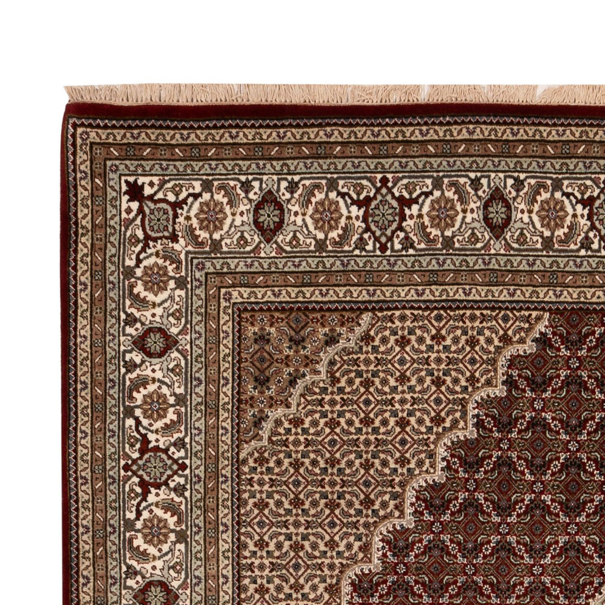 Tapis oriental - Tabriz - 300 x 197 cm - beige foncé