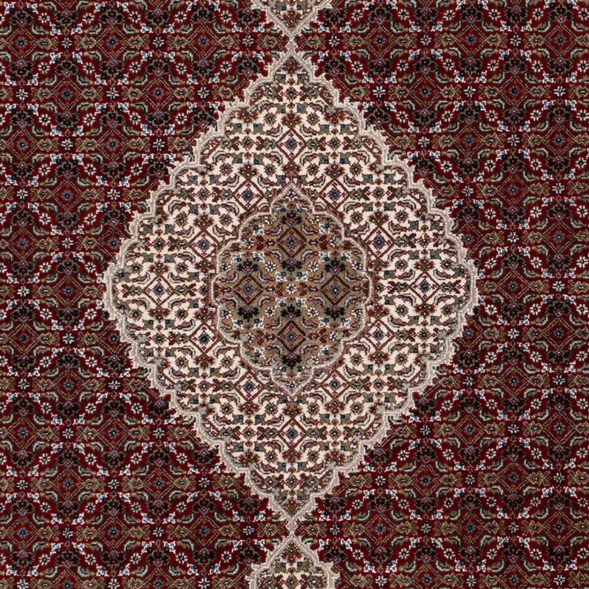 Tapis oriental - Tabriz - 257 x 202 cm - beige foncé
