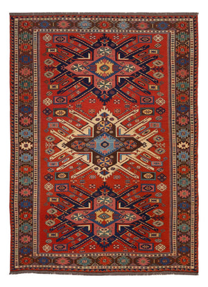 Tapis Kelim - Oriental - Soumak - 282 x 198 cm - rouge