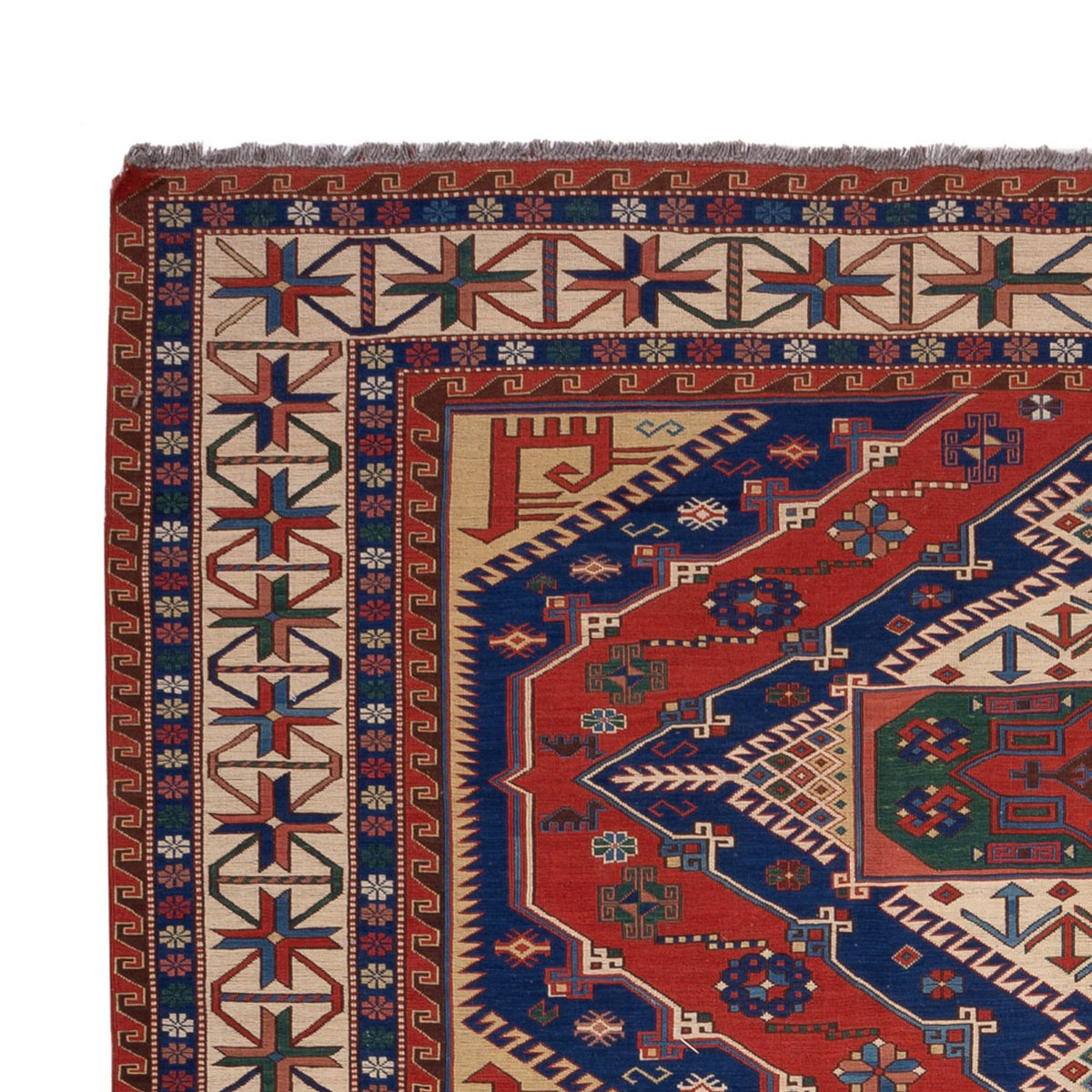 Tapis Kelim - Oriental - Soumak - 320 x 212 cm - rouge