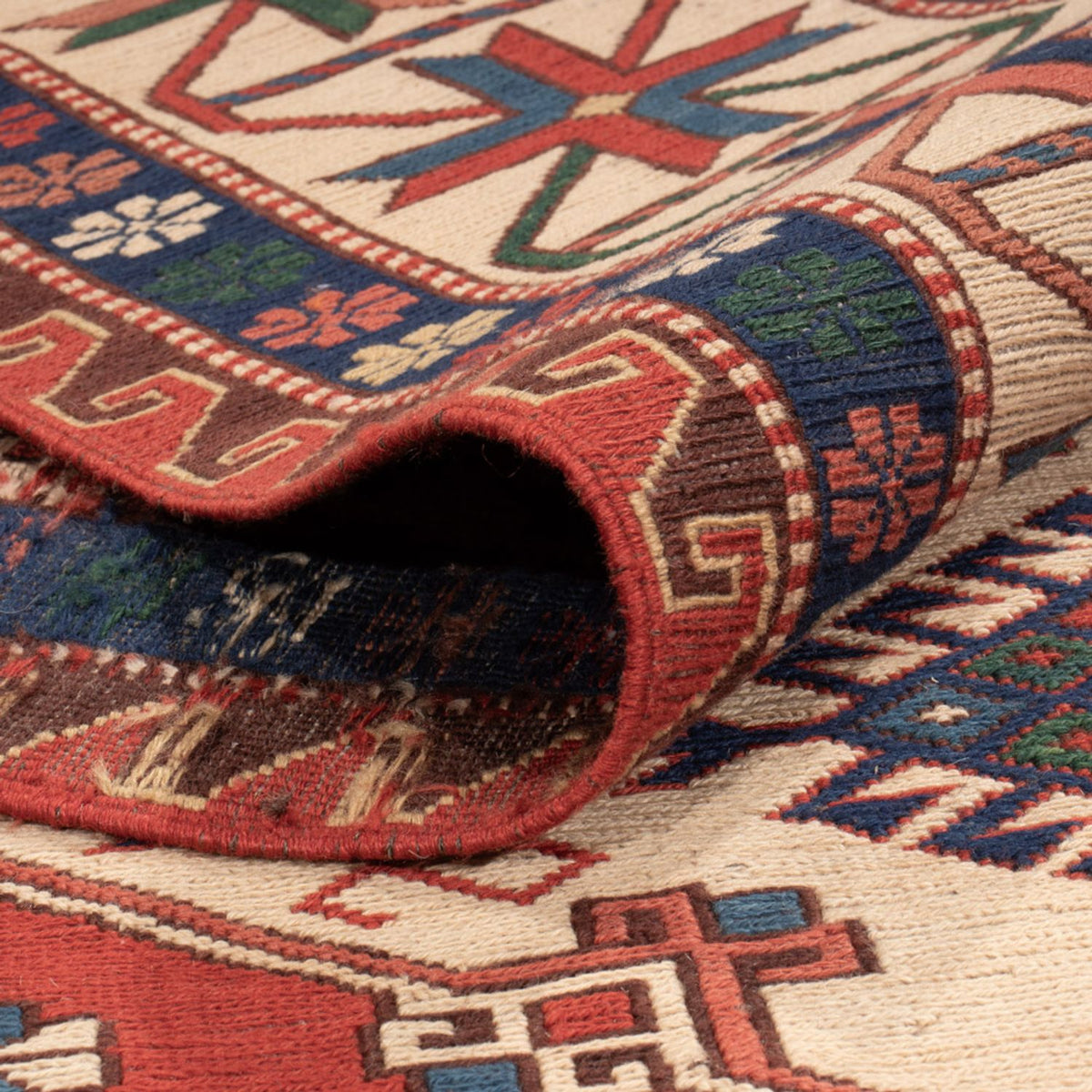 Tapis Kelim - Oriental - Soumak - 320 x 212 cm - rouge