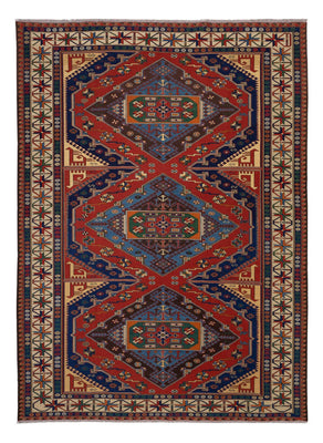 Tapis Kelim - Oriental - Soumak - 281 x 203 cm - rouge