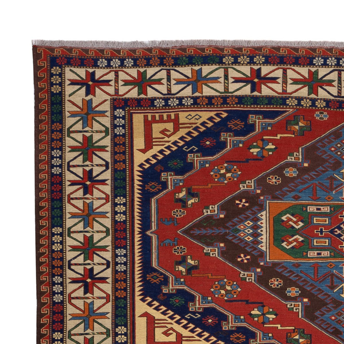 Tapis Kelim - Oriental - Soumak - 281 x 203 cm - rouge