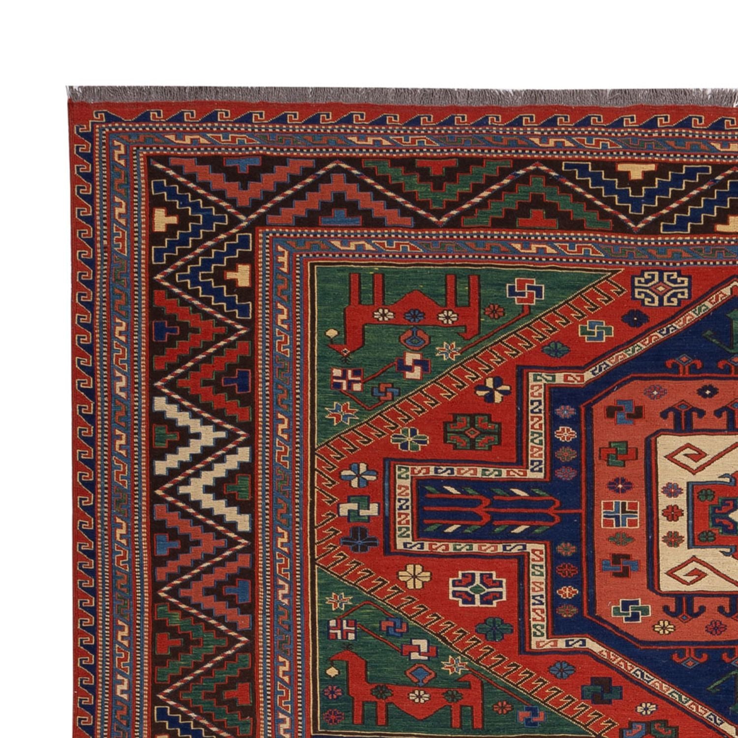 Tapis Kelim - Oriental - Soumak - 276 x 205 cm - rouge