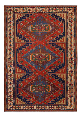 Tapis Kelim - Oriental - Soumak - 294 x 204 cm - rouge
