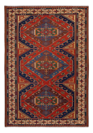 Tapis Kelim - Oriental - Soumak - 294 x 204 cm - rouge