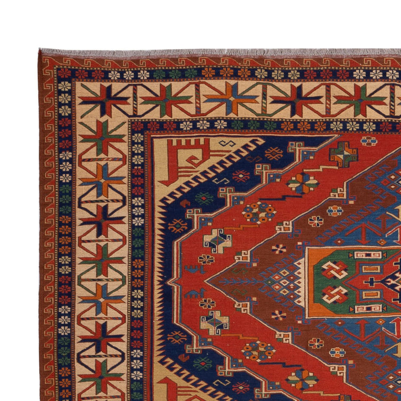 Tapis Kelim - Oriental - Soumak - 294 x 204 cm - rouge