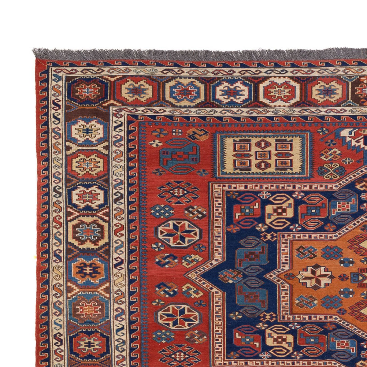 Tapis Kelim - Oriental - Soumak - 323 x 236 cm - rouge