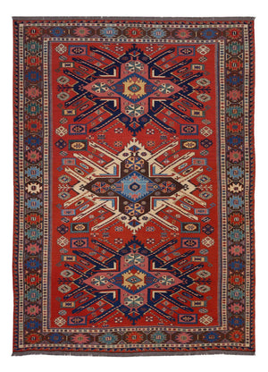Tapis Kelim - Oriental - Soumak - 292 x 218 cm - rouge