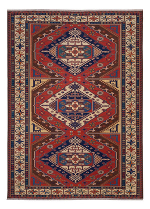 Tapis Kelim - Oriental - Soumak - 282 x 204 cm - rouge