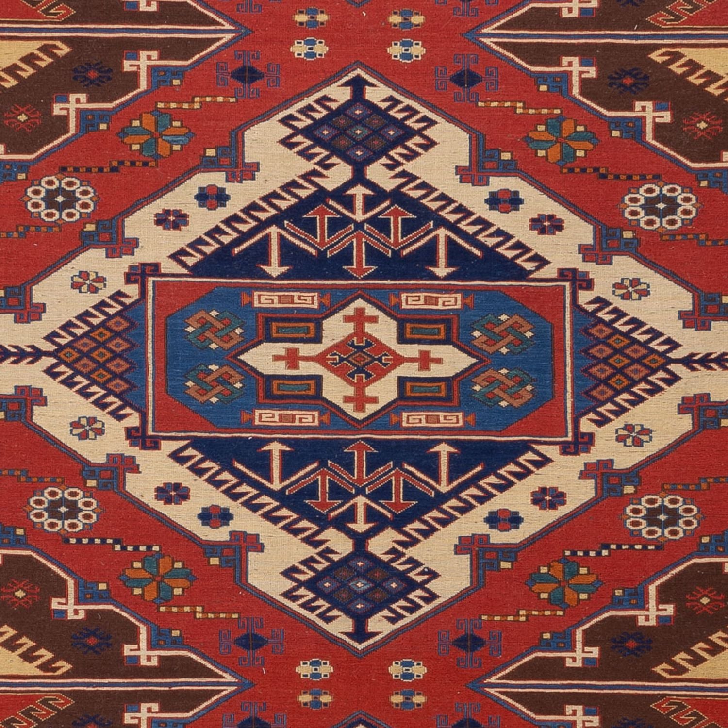 Tapis Kelim - Oriental - Soumak - 282 x 204 cm - rouge
