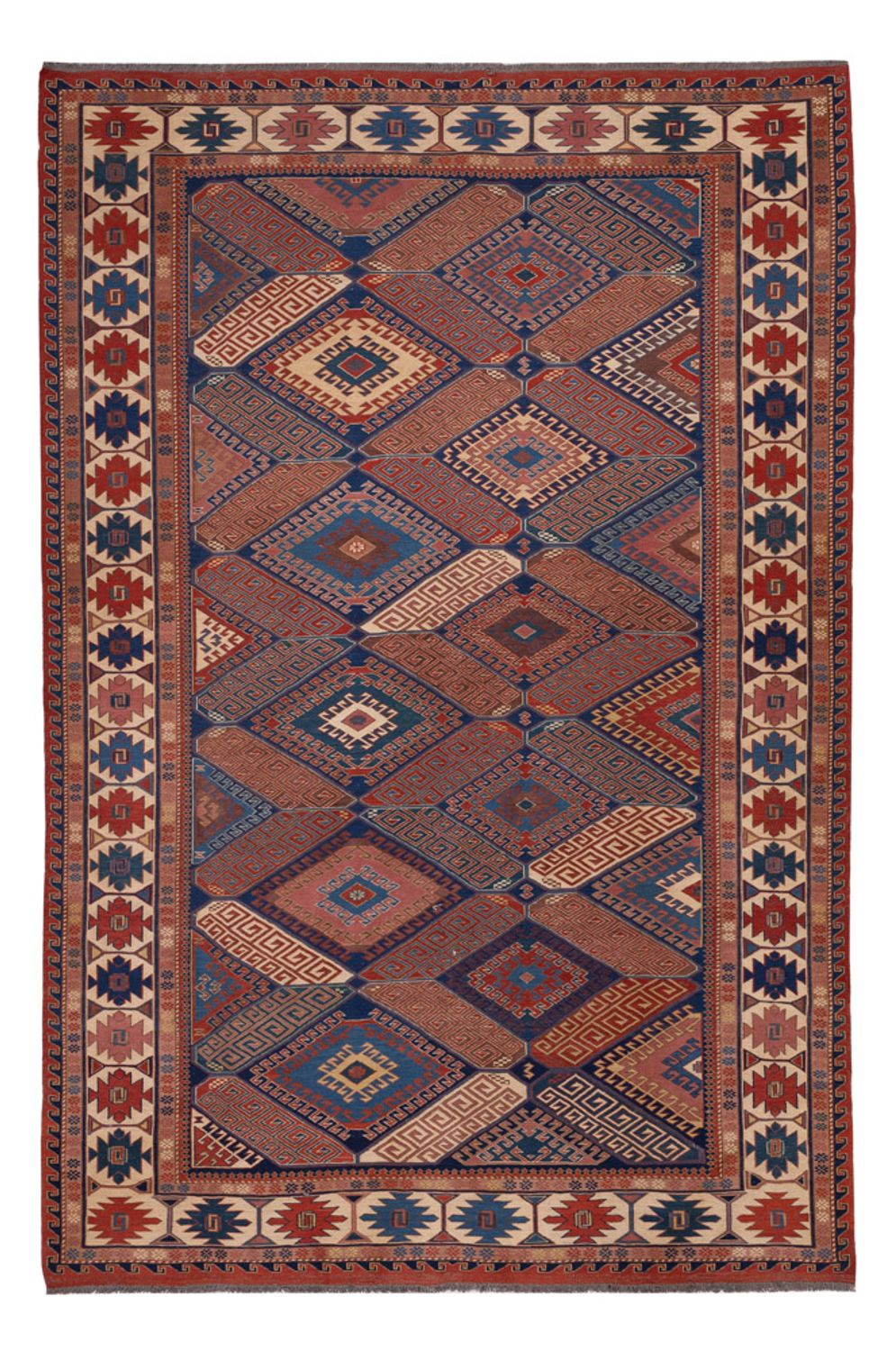 Tapis Kelim - Oriental - Soumak - 285 x 192 cm - rouille