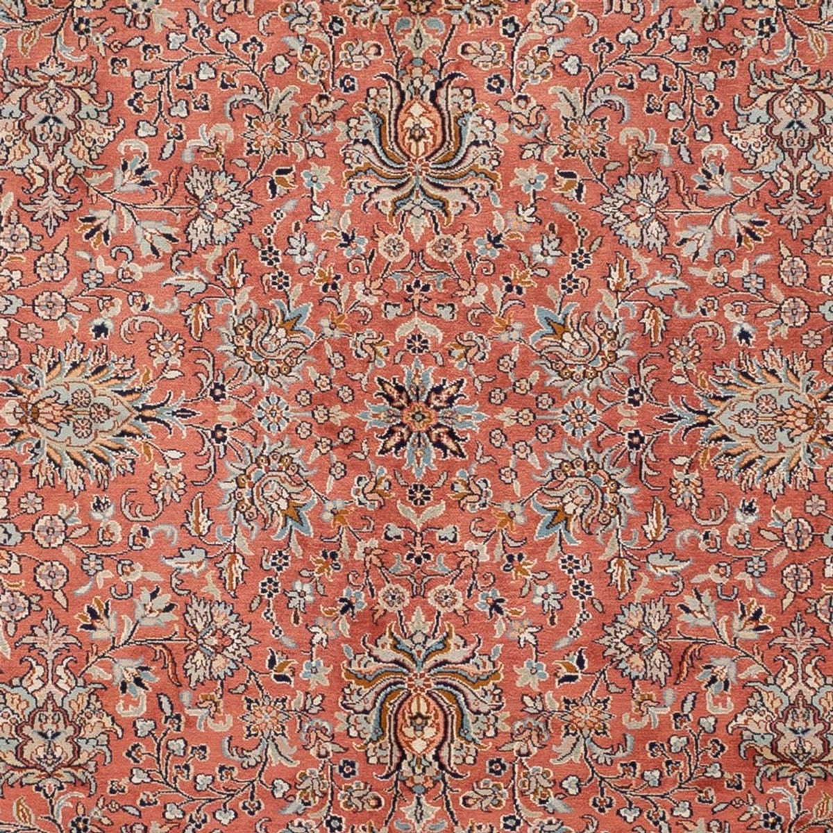Tapis en soie - Soie du Cachemire - 268 x 184 cm - rouge clair