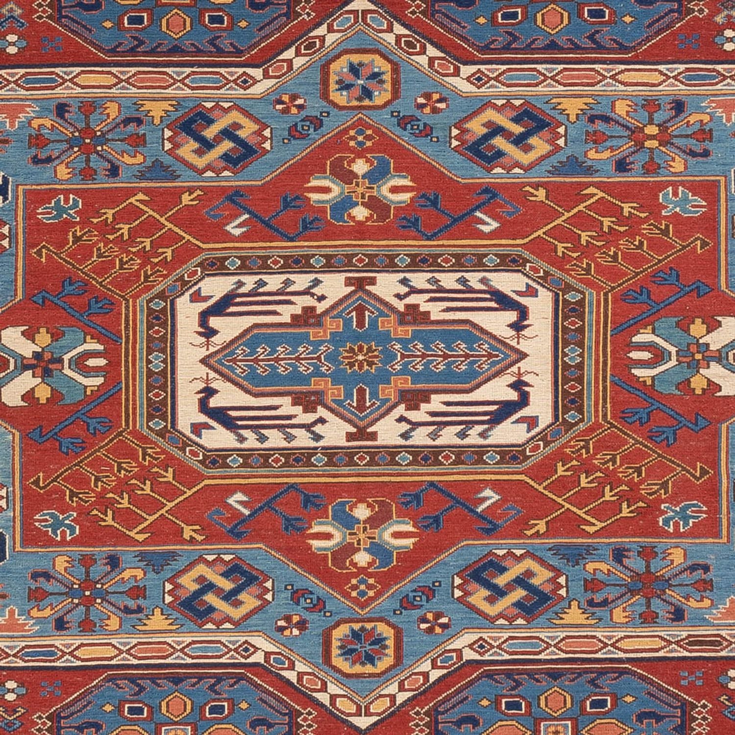 Tapis Kelim - Oriental - Soumak - 329 x 256 cm - rouge