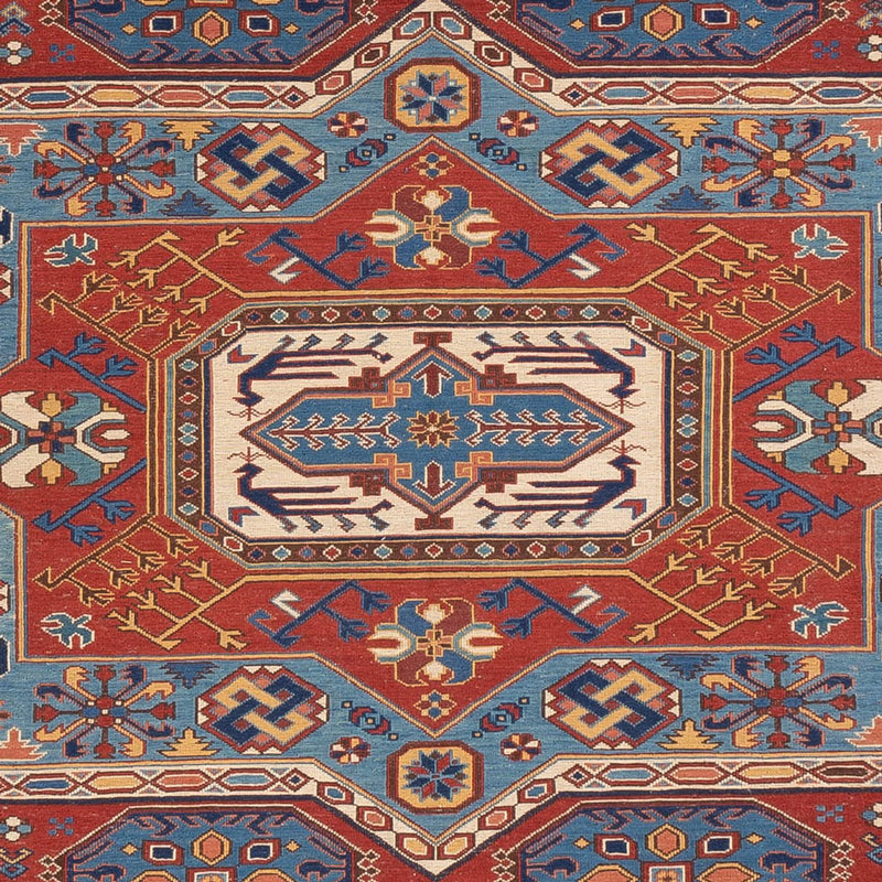 Tapis Kelim - Oriental - Soumak - 329 x 256 cm - rouge